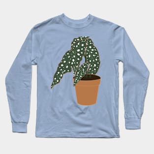 Begonia Maculata Plant – Clay Pot Long Sleeve T-Shirt